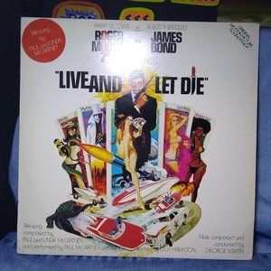 Live And Let Die Soundtrack 1973 007 James Bond Vinyl record
